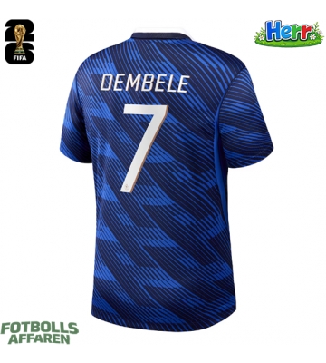 Frankrike Ousmane Dembele #7 Hemmatröja VM 2026 Kortärmad